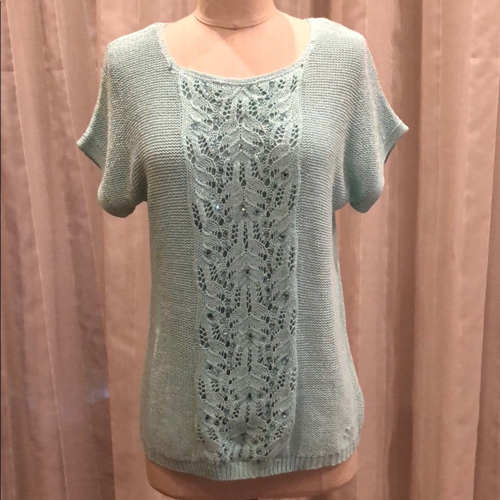 Ruby Road Jeweled Sweater - image 1